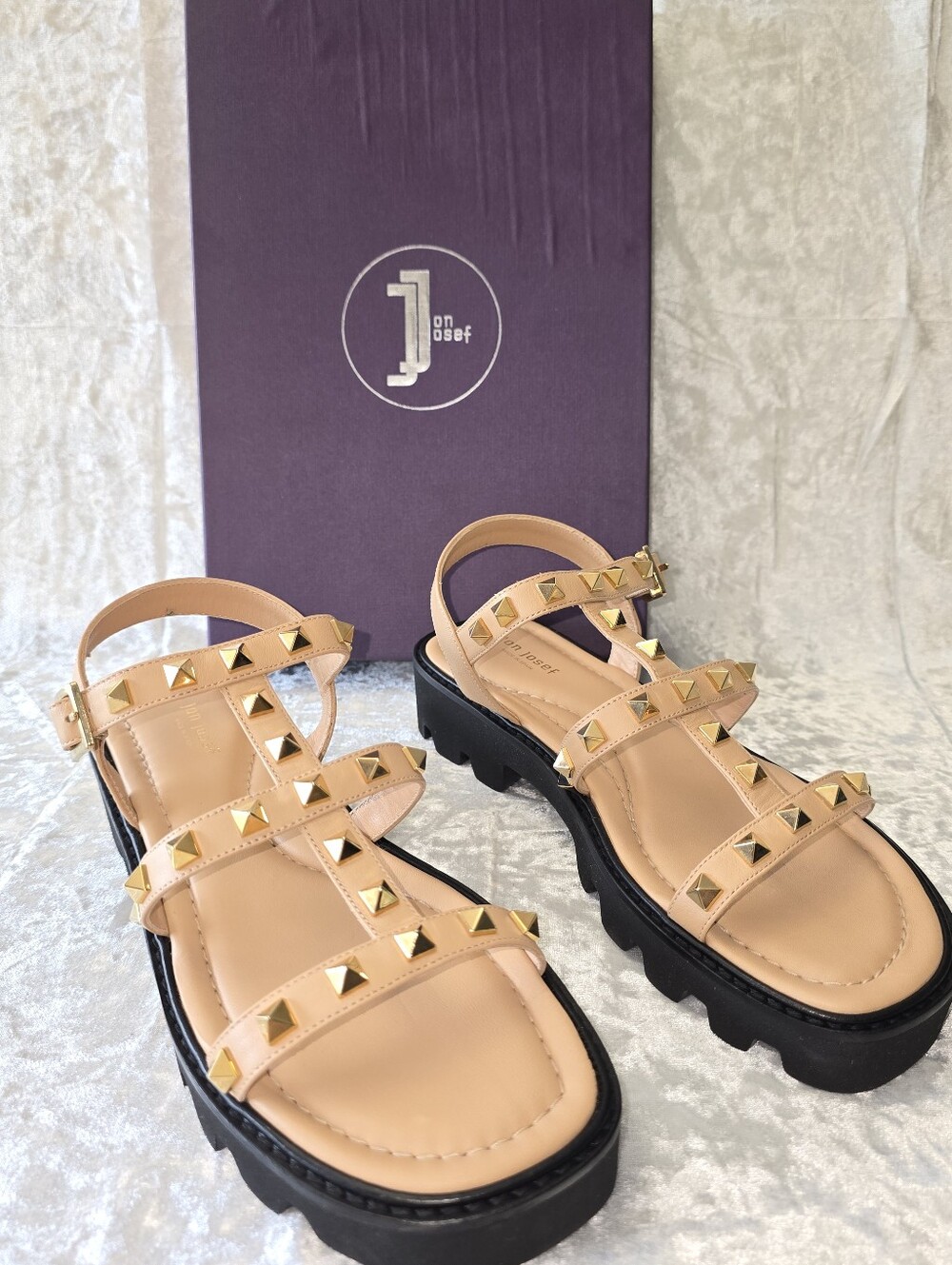 Jon Josef Shoes Alcon Natural Leather Sandals